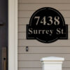 Address Sign Metal Address Numbers Address Metal Sign House Numbers Modern Address Sign Sign For Front Of House Address Plaque 2