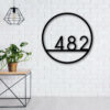 Address Sign Metal House Number Sign Modern Address Metal Art Decor Address Sign Metal Address Sign Address Numbers Address Plaque 2