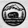 Camper Rv Mountain Scene Monogram Personalized 3