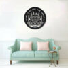Camping Home Is Where The Heart Is Monogram Metal Wall Decor Cut Metal Sign Metal House Sign 2