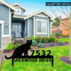 Cat Metal Address Sign Custom Address Sign Cat Lover Gift 3