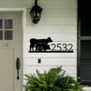 Chicken Pig Cow Custom Metal Address Sign Custom Address Sign Farm Address Sign 14g Steel 3