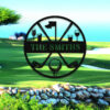 Custom 19th Hole Golf Metal Sign Monogram Bar Sign Man Cave Art Laser Cut Metal Signs Custom Gift Ideas 2