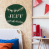 Custom Baseball Metal Sign Monogram Metal Shopsons Birthday Giftbirthdaywall Hangerbaseballcustom Name 2