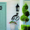 Custom Bicycle Metal Address Sign For House Address Plaque Front Porch Decor Metal Signs Metal Address Numbersmetal Wall Decor 2