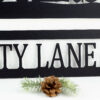 Custom Family Name And Address Metal Signs Black Trees Outdoor Sign Custom Sign Address Sign Name Sign 2