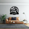Custom Horse Ranch Metal Sign Personalized Horse Farmhouse Name Sign Horse Metal Wall Art Horse Farm Monogram Outdoor Sign Farmer Home Decor 3