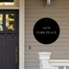 Custom Metal Address Sign Modern Address Sign Metal House Numbers Address Plaque Housewarming Gift address Plaque 3
