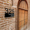Custom Metal House Number Plaque Address Number Plate Modern Home Numbers Plate Stainless Steel Number Sign 5
