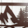 Custom Metal House Number Sign With Mountains Outdoor Address Plaque Rustic Housewarming Gift 3
