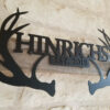 Custom Metal Sign Antlers Steel Art Antler Monogram Antler Sign Family Name Sign Wreath Ranch Sign Home Decor Deer Antlers Laser Cut Metal Signs Custom Gift Ideas 4