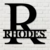 Custom Metal Signs Monogram Wall Decor Last Name Sign Family Name Sign Personalized Wedding Gift Custom Metal Art 1