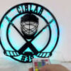 Custom Name Medal Holder Monogram WITH LEDWITHOUT LED Lights 12 Rungs Medals Ribbons Team Spirit Metal Hanger Custom Medal Hanger Holder Display 2