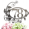 Custom Outdoor House Number Metal 2 Digit Silver Metal Sign Address Plaque House Number Housewarming Gift 1