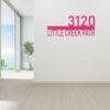 Custom Painted Steel Address Plaque with Street Name 3
