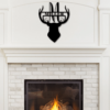 Deer Sign Deer Antler Decor Deer Hunter Gift Deer Camp Sign Christmas Gift Deer Name Metal Sign Fathers Day Gift Last 3