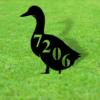 Duck Address Sign Duck House Sign Duck Themed Address Steel Yard Sign Duck Gift House Number Plaque Font Door Sign Yard 2