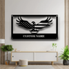 Eagles Nest Monogram Metal Wall Art Decor Rustic Outdoor Home Garden Decor Eagle Garage Art Metal Wall Art Sign 3