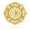 Fire Department Brigade Monogram Cut Metal Sign Metal House Sign 3