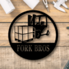 Forklift Monogram Customized Metal Signs Custom Metal Sign Custom Signs Metal Sign 2