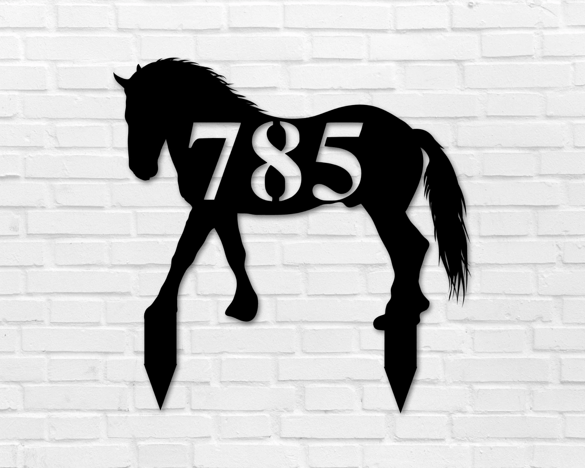 Front Porch Decor Front Door Decor Porch Sign Porch Decor Front Door Sign Address Plaque House Number Sign Horse Address 3