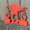 Gnome Mushroom Yard Stake Address or Custom Saying Funky Garden Art 3