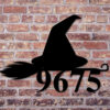 Halloween Decor Witch Halloween Decor Halloween Witch Hat Sign Fall Decor Halloween Witch Sign Witch Address Sign Metal 3