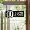 Hanging Address Sign Metal Monogram Address Sign For Yard Address Plaque Address Sign With Stakes Hanging Address Sign 3