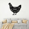 Hen Chicken Poultry Metal Farm Sign Monogram Custom Outdoor Indoor Coop Metal Laser Cut Metal Signs Custom Gift Ideas 2