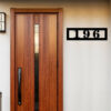 Horizontal Address Plaque Custom Metal Sign Modern Custom Address Marker Horizontal House Number Metal Address Sign 5