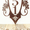 House Number Metal Sign Address Sign Address Plaque Custom Sign 4 Digit 12copper Vein Is Shown 2
