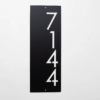 House Number Plaque Vertical Address Sign Door Number Metal House Number Metal Art Address Number Number Sign 2
