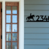 House Numbers Horse Jockey Metal Address Plaque For House Address Number Metal Horse Address Sign House Numbers Front 3