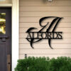 Last Name Metal Sign Family Name Sign Personalized Metal Wall Decor Housewarming Gift Welcome Sign For Front Porch Metal Monogram Sign Laser Cut Metal Signs Custom Gift Ideas 16