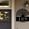Metal Address Sign For House Address Plaque House Number Plaque Metal Address Numbers Address Plaque Front 2