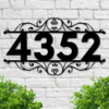 Metal Address Sign For House Address Signs House Number Plaque Custom Metal Address Sign Address Plaque Front Porch 2