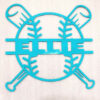 Metal Baseball or Softball Custom Name Monogram Plasma Cut Sign Art Bat Kid Room Man Cave Gift Sports Little League Team 3