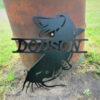 Metal Catfish Monogram Custom Color and Last Name Plasma Cut Wall Hang Sign Art 7