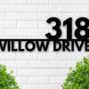 Metal House Numbers Address Plaque Personalized Address Address Sign Custom Metal Address Sign Custom Street Address Sign Rustic Wall 3