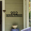 Metal House Numbers Address Sign House Number Plaque Metal Address Numbers Address Plaque Front Porch Decor Porch 3