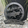 Metal Salmon Address Sign Plasma Cut Sign Art Fishing Fisherman 4