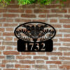 Owl Address Sign Owl Decor Farmhouse Decor Owl Wall Hanging Owl And Flower Decor Owl Metal Address Sign Address Sign Porch 2
