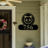 Panda Address Sign Panda Metal Sign Metal Panda Sign Panda Decor Panda Address Signs House Number Plaque Address Plaque Metal Signs 2