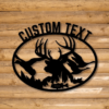 Personalized Deer Duck Fish Sign Metal Name Hunting Sign Gift For Hunter Farmhouse Decor Christmas Gift For Him Camp 2