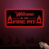 Personalized Fire Pit Metal Sign WITH LEDWITHOUT LED Light Camping Name Sign Campsite Decor Happy Campers Sign Camper Gift Custom Fire Pit Sign 4