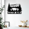 Personalized Fire Pit Metal Sign WITH LEDWITHOUT LED Light Custom Camping Name Metal Wall Art For Campsite Decor Happy Campers Sign Camper Gift 3