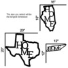 Personalized Home State Sign Metal Home Wall Decor Outdoor Metal Address Sign 5