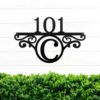 Personalized Initial Address Monogram Metal Wall Sign Housewarming Gift New Home Owner Gift Idea 2