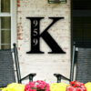 Personalized Letter Address Sign Address Plaque Metal Address Sign Metal Sign Metal Letter Sign For Front Porch Last Name Letter Sign 3