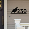 Quail Address Sign Bird Sign Bird Address Sign Metal Address Sign House Number Plaque Custom Metal Address Sign Metal House Numbers 2